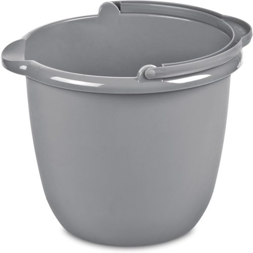 Plastic Cleaning Pail with Pour Spout and Handle, for Garage, Bathroom, Car Wash